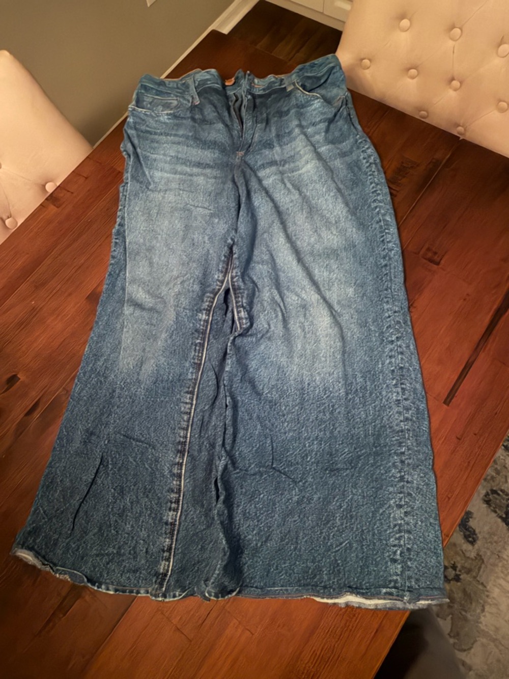 Democracy Medium Blue Wide-Leg Women's Jeans